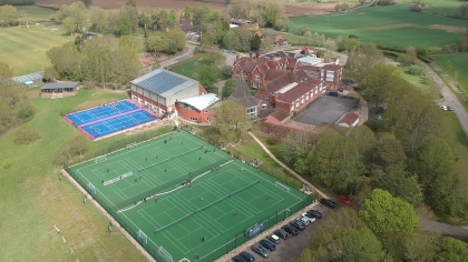 Aerial photo of Great Walstead grounds